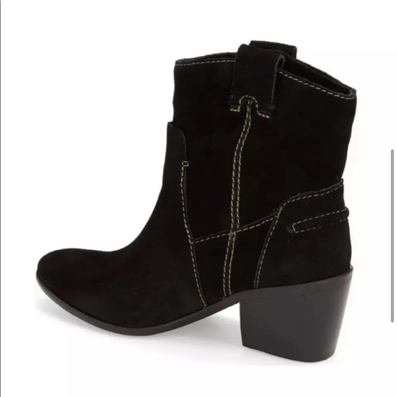 Vince Camaro Maves Black Suede Bootie Sz 6.5 - Picture 3 of 13
